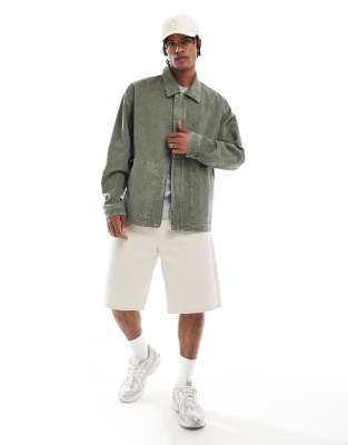 Asos Design Harrington Jacket In Green