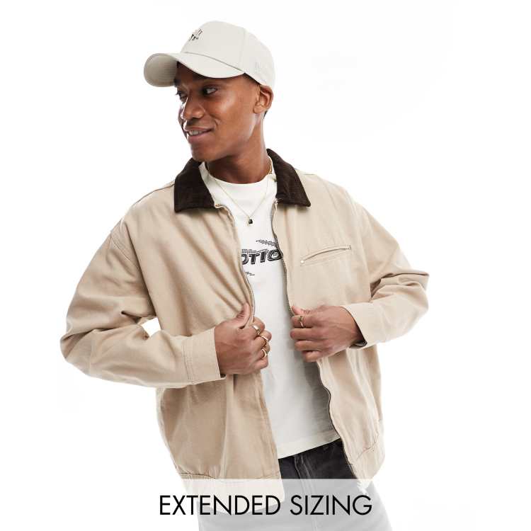Asos Design Stone Coach Jacket ASOS DESIGN Harrington Jacket In