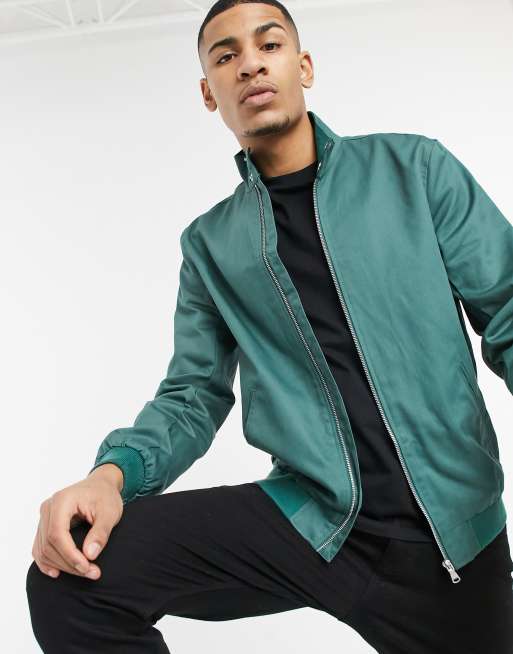 Dark green sale harrington jacket