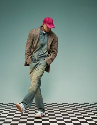 Asos Design Harrington Jacket With Tint In Blue