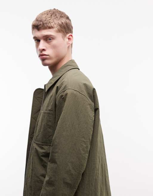 ASOS DESIGN - Harrington-jakke i grøn, 3 af 5