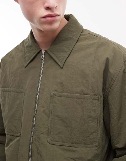 ASOS DESIGN - Harrington-jakke i grøn, 5 af 5