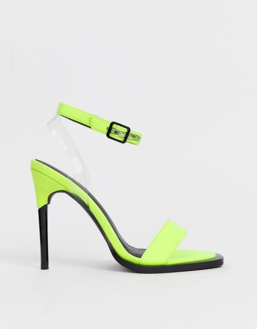 Neon barely deals there heels