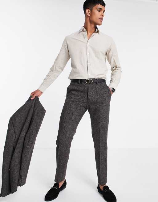 Tweed suit shop pants