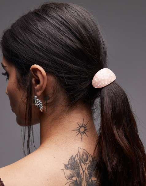 ASOS DESIGN – Hårsnoddar med metall och harts, 2-pack - view 1