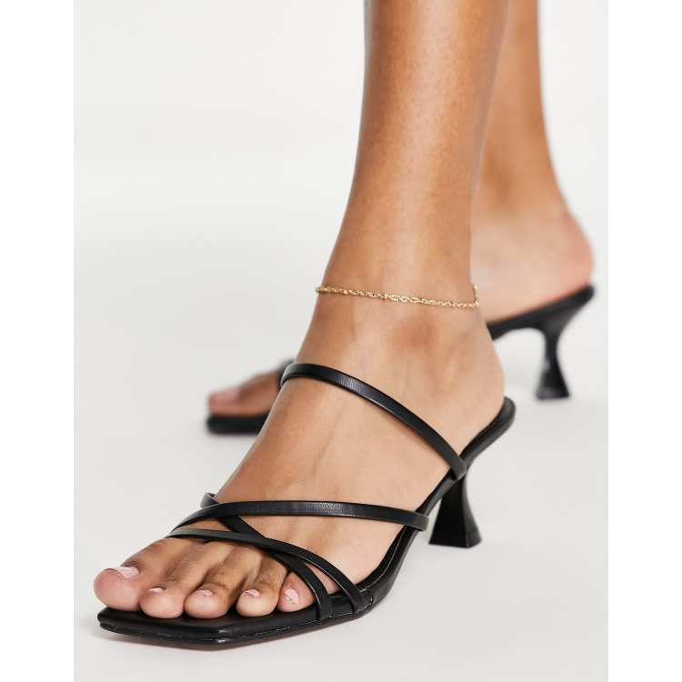 Heeled shop strappy mules