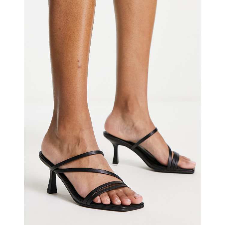 Heeled best sale strappy mules