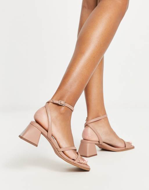 ASOS DESIGN - Hastings - Beige sandaler med mellemhøj blokhæl , 3 af 4