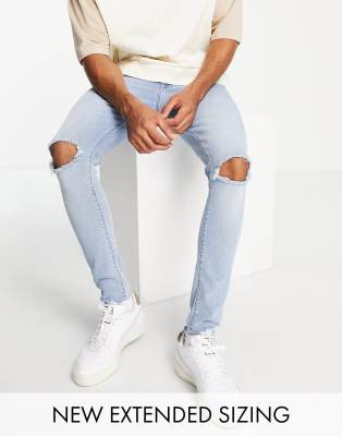 asos mens skinny ripped jeans