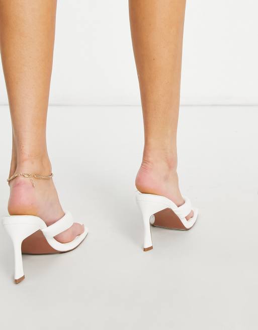 Asos white sandals outlet heels