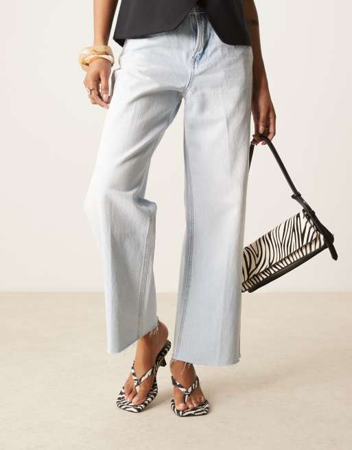 ASOS DESIGN Hawaii toe thong kitten heeled sandals in zebra print