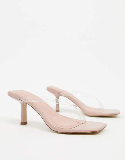 Clear flip sale flop heels