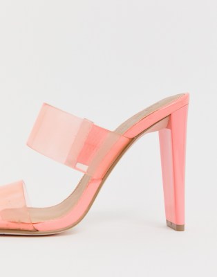 asos pink heels