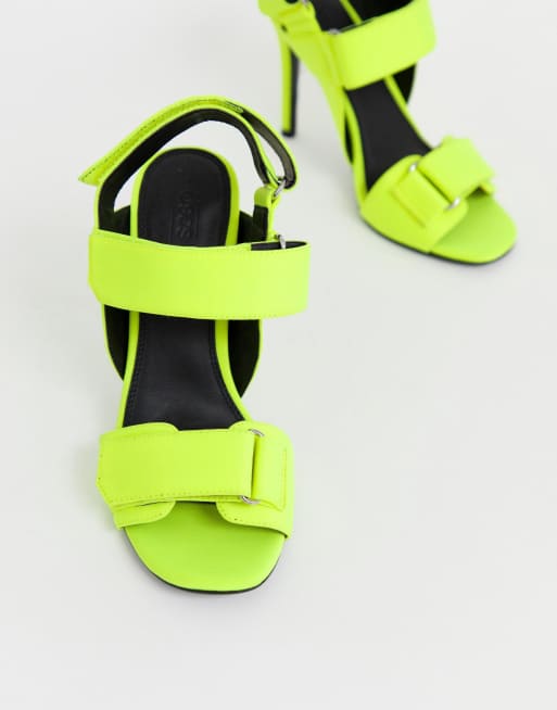 Fluorescent yellow online sandals