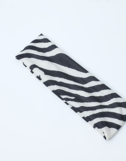 ASOS DESIGN headband in abstract zebra print - MULTI, 3 of 3