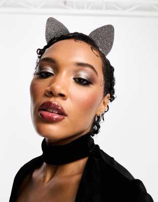 ASOS DESIGN headband with crystal cat ears - ASOS Price Checker