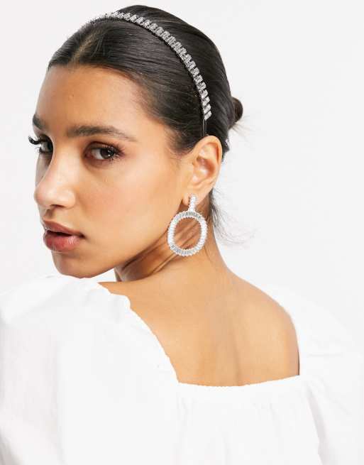 ASOS DESIGN headband with crystal embellishment ASOS