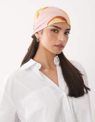Asos Design Headscarf In Pink