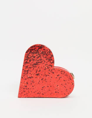 heart clutch bag