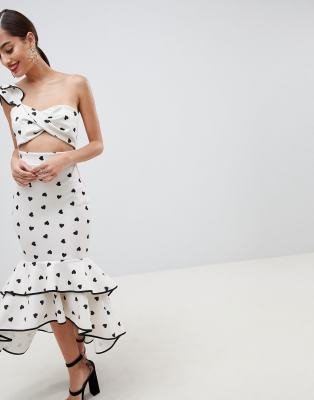 asos heart dress