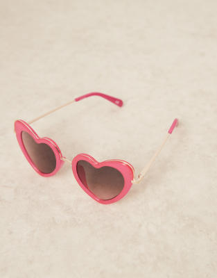 Asos Design Heart Shape Sunglasses