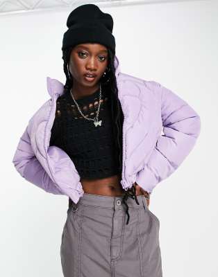 Light purple store puffer jacket