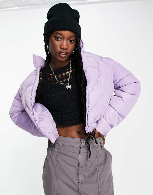 Lilac store puffer jacket