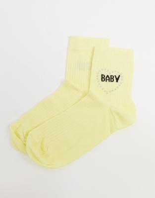 lemon baby socks