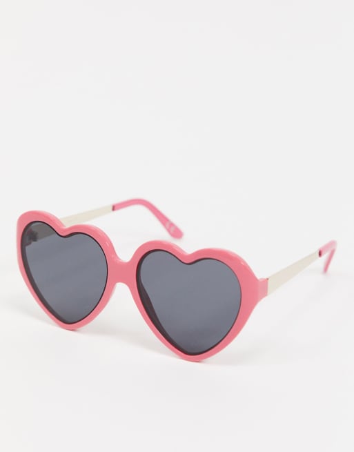 Hot pink store heart sunglasses