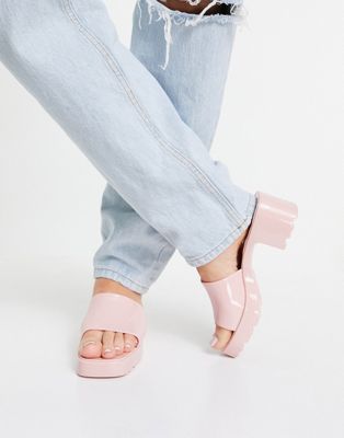 pink jelly mules