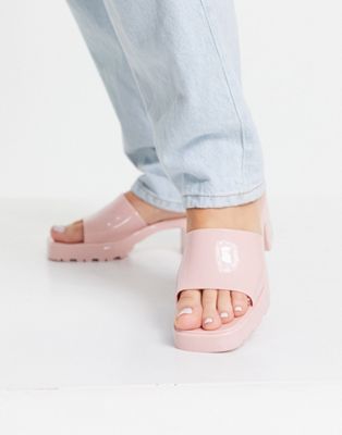 pink jelly mules