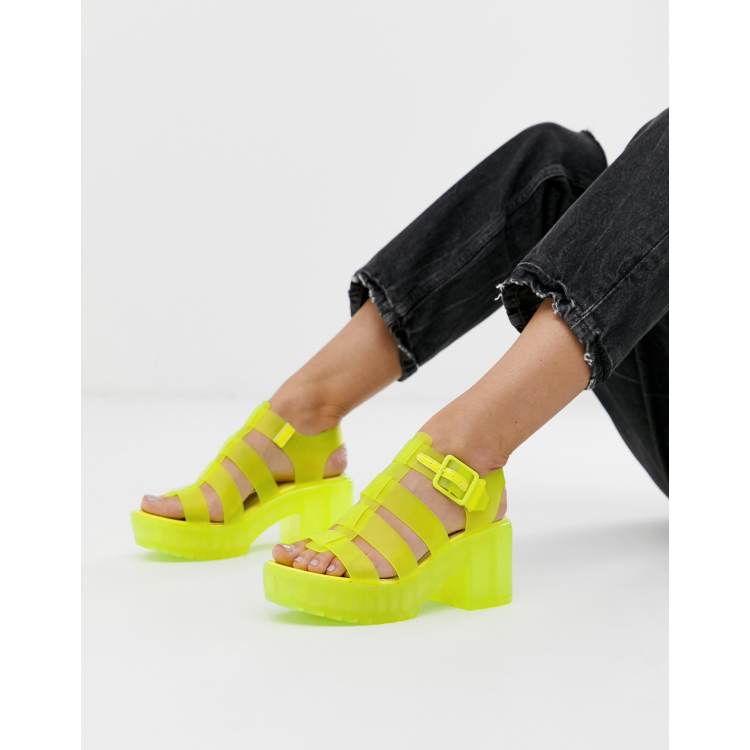 Yellow sandals hot sale asos