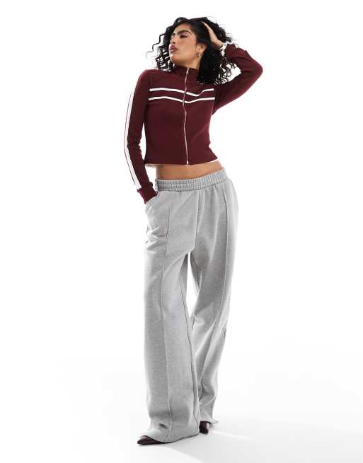 Straight sweatpants - Light grey marl - Ladies