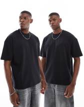 PRNT Heaven sent 3.0 red front print and back print washed t-shirt in red overdye