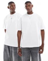 PRNT Heaven sent 3.0 red front print and back print washed t-shirt in red overdye