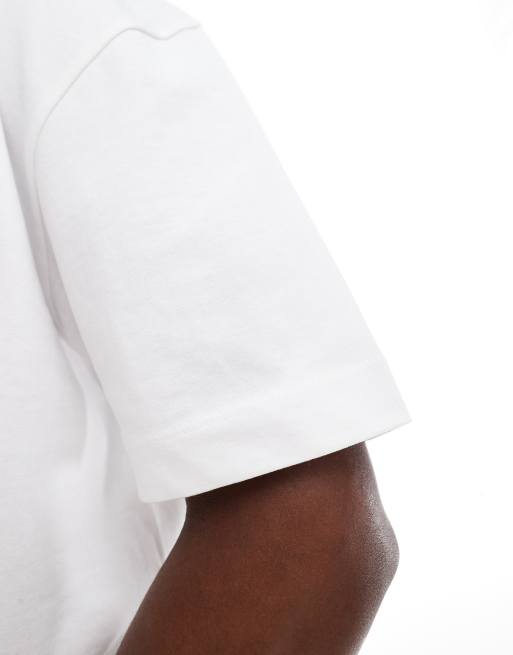 ASOS DESIGN heavyweight 2 pack oversized t-shirts in white 