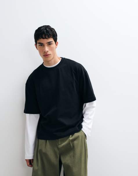 ASOS DESIGN heavyweight boxy oversized t-shirt in black