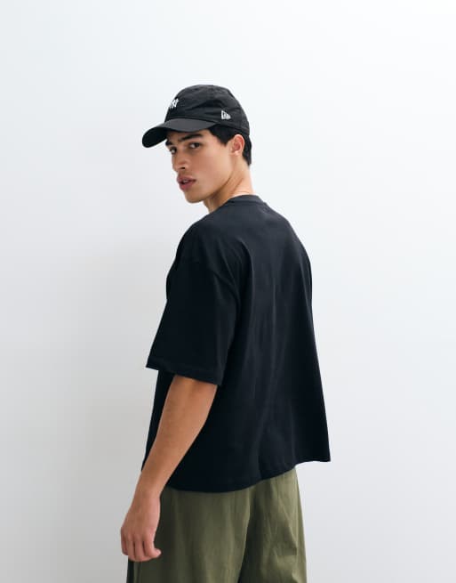 ASOS DESIGN heavyweight boxy oversized t-shirt in black, 5 of 5