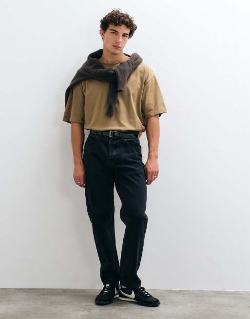 ASOS DESIGN heavyweight boxy oversized t-shirt in brown, 3 of 10