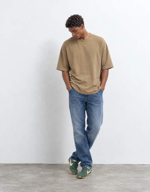 ASOS DESIGN heavyweight boxy oversized t-shirt in brown, 6 of 10