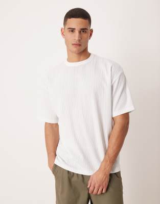 Asos Design Heavyweight Boxy Oversized T-shirt In White