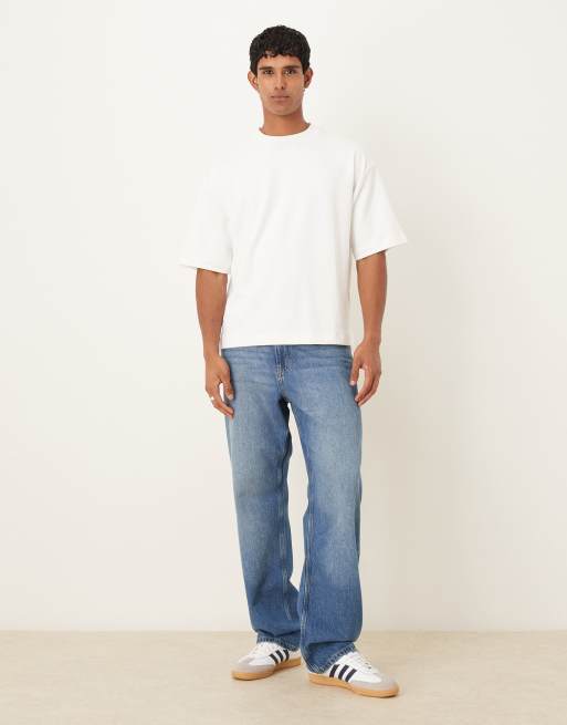 ASOS DESIGN heavyweight boxy oversized t-shirt in white soft touch, 2 of 5