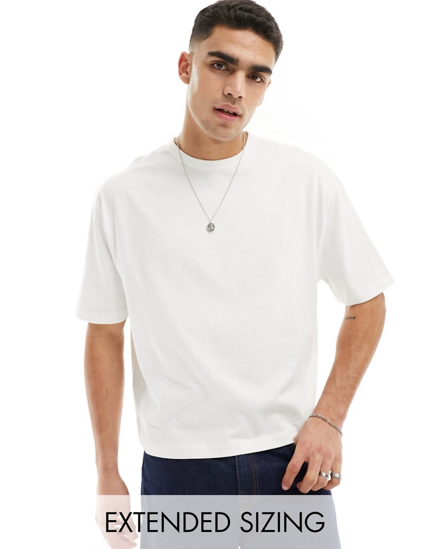 ASOS DESIGN heavyweight boxy oversized t-shirt in white
