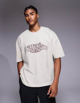 ASOS DESIGN heavyweight boxy oversized T-shirt with dropped