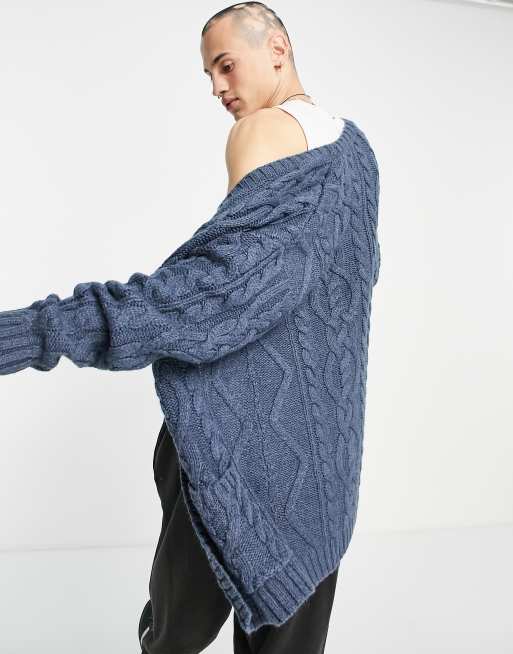 Asos cable hot sale knit cardigan