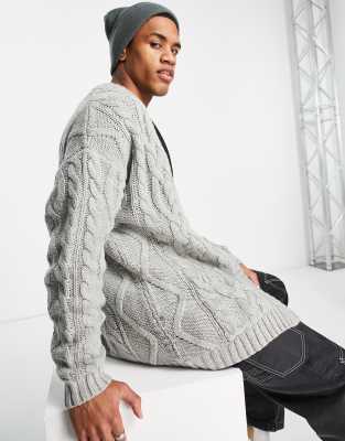 asos cable knit cardigan