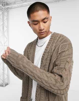 asos cable knit cardigan