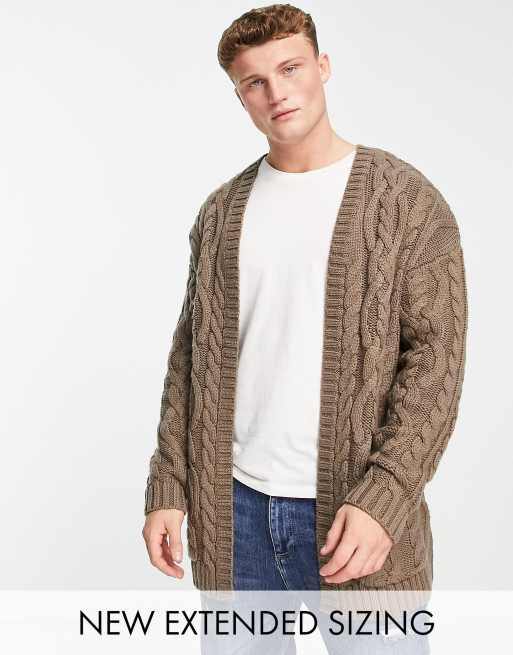 Asos cable outlet knit cardigan