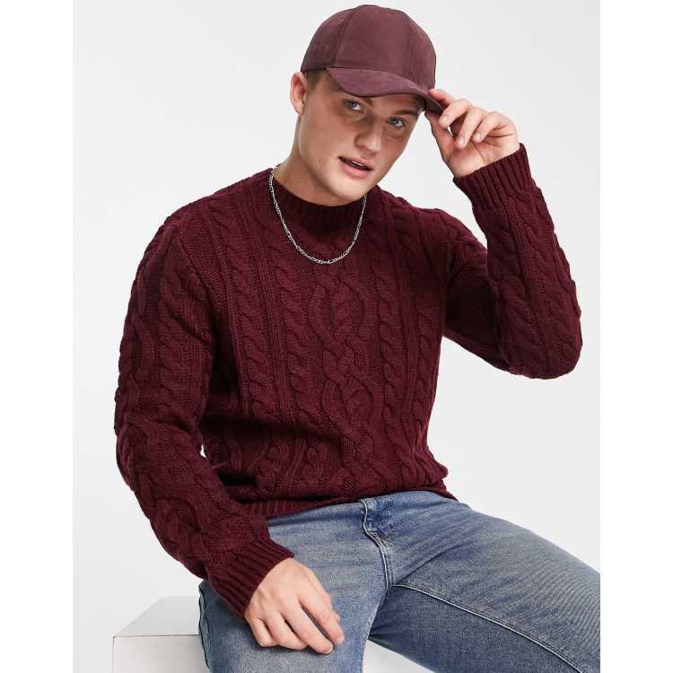 Burgundy sale jumper men