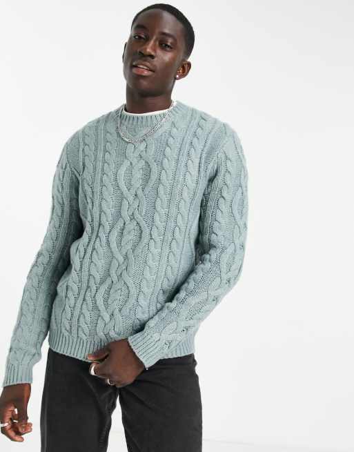 Asos cable 2025 knit jumper